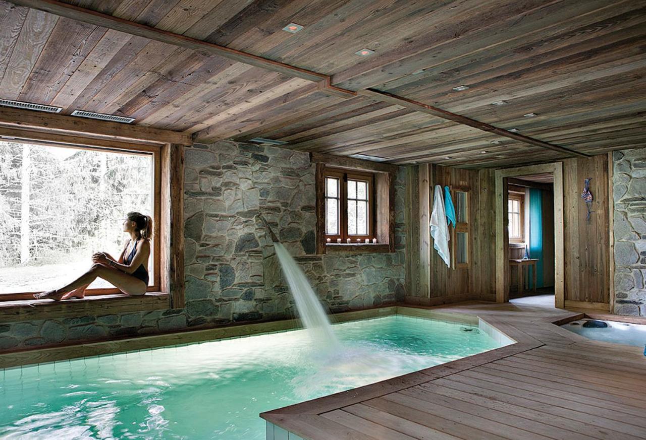 Chalet Javen - 520M2 Avec Piscine Chauffee Et Home Cinema Megève Exteriér fotografie